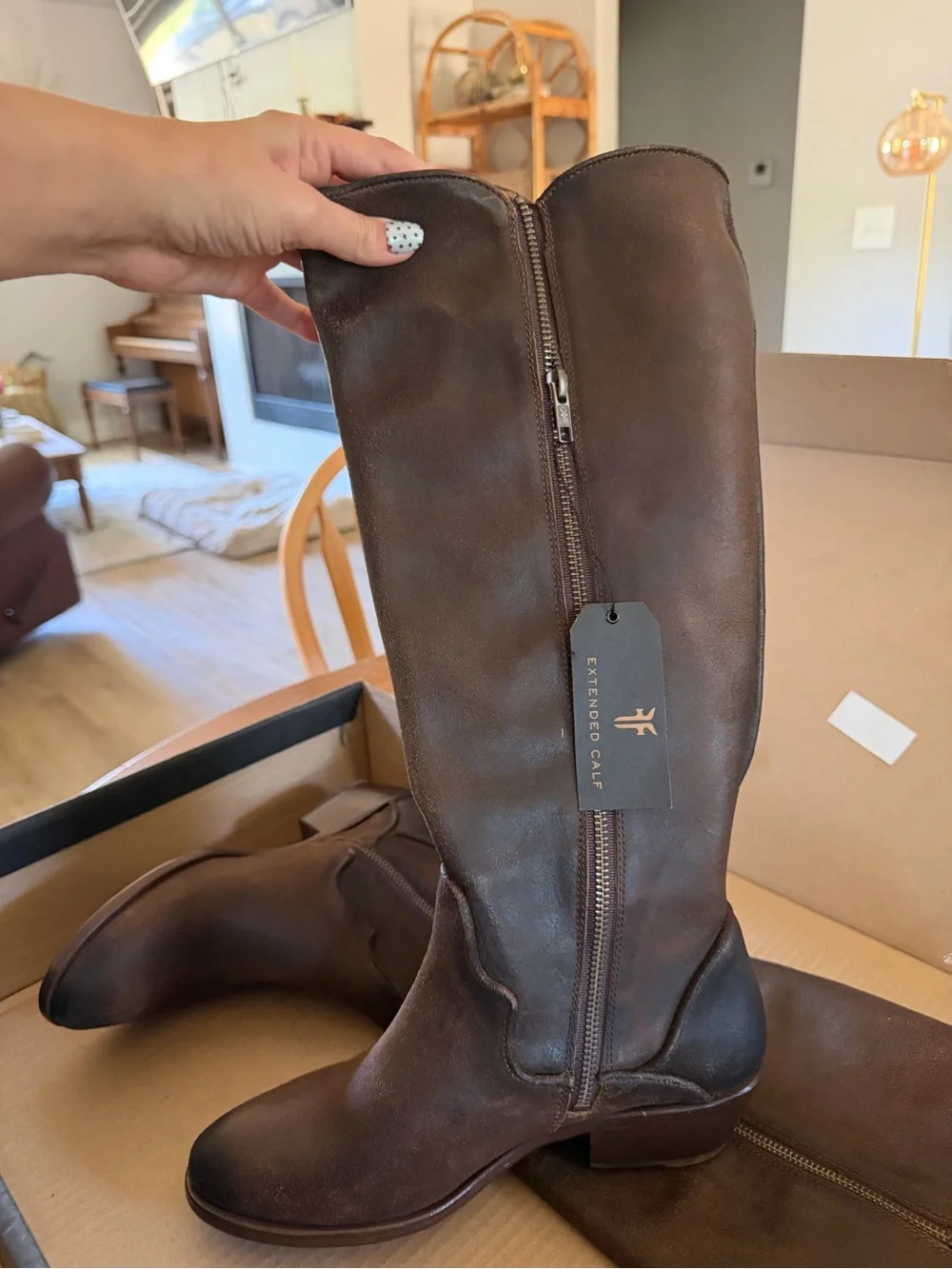 BRAND NEW Frye Carson Piping Tall Boots